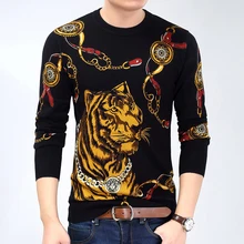2017 O-Neck Sweaters Knitted Long Sleeve Men Sweater Mens Keep Warm Bottoming Sweaters Pullover M-3XL
