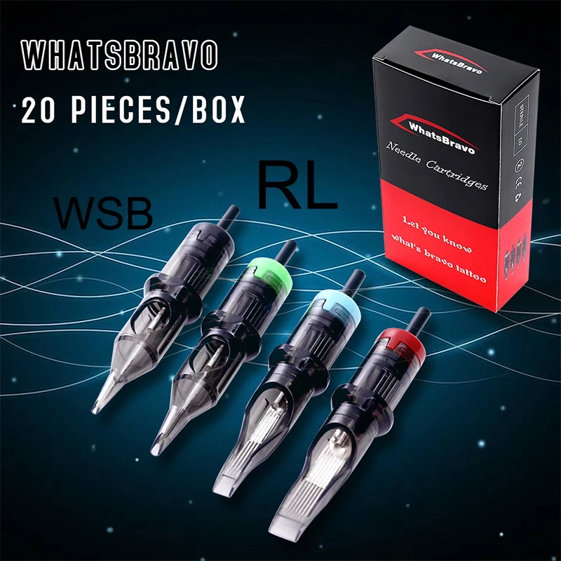 Luckybuybox WhatsBravo Одноразовые Круглые картриджи для тату с мягкой мембраной