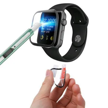 

3D Curved PET (Not Glass) Clear Full Cover Protective Film For Apple Watch Series 1/2/3/4/5 38mm 42mm 40mm 44mm Screen Protector