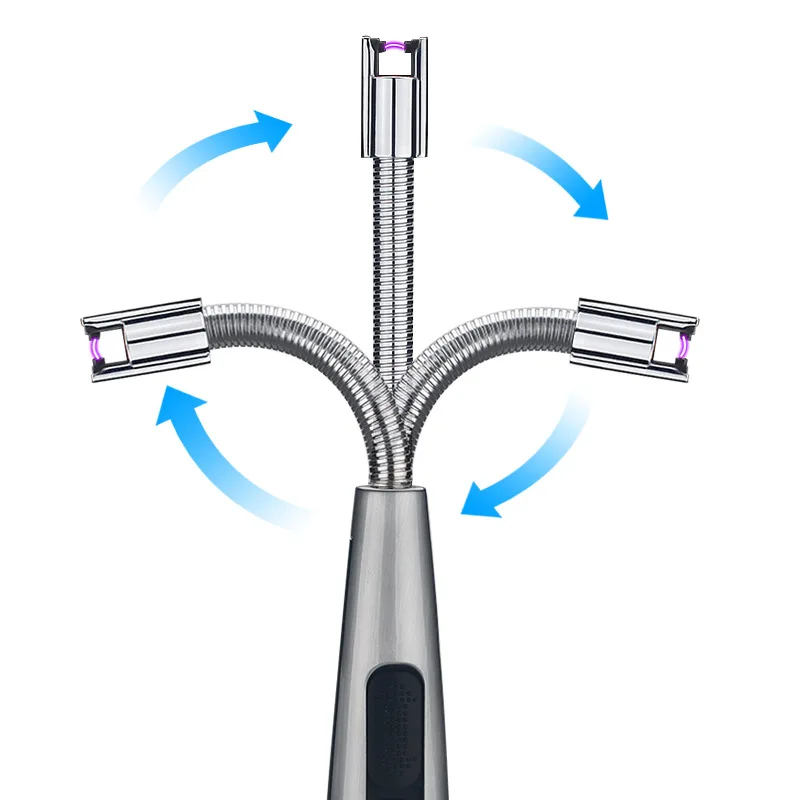 Высококачественный металлический ветрозащитный прикуриватель usb зарядка импульсный плазменный дуговой воспламенитель портативный барбекю электронный воспламенитель