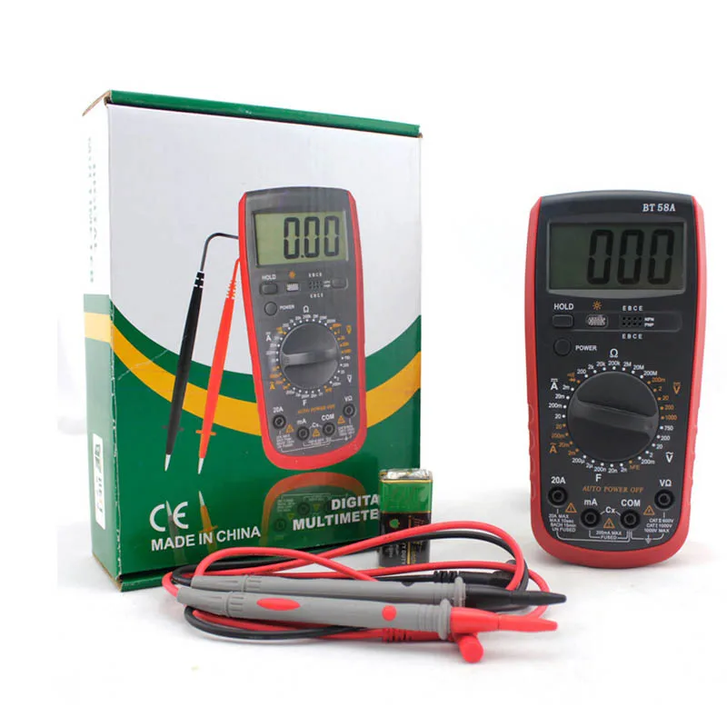 

Digital Multimeter Avometer Universal Meter Frequency Capacitance Voltage Current Resistance Tester JDH99