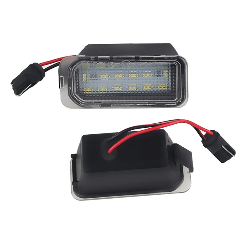 

2pcs/1pair Canbus 3W 6000K White 12V LED Number License Plate Lights For Focus DA3 DYB Fiesta C-MAX Mondeo Kuga Galaxy S-Max
