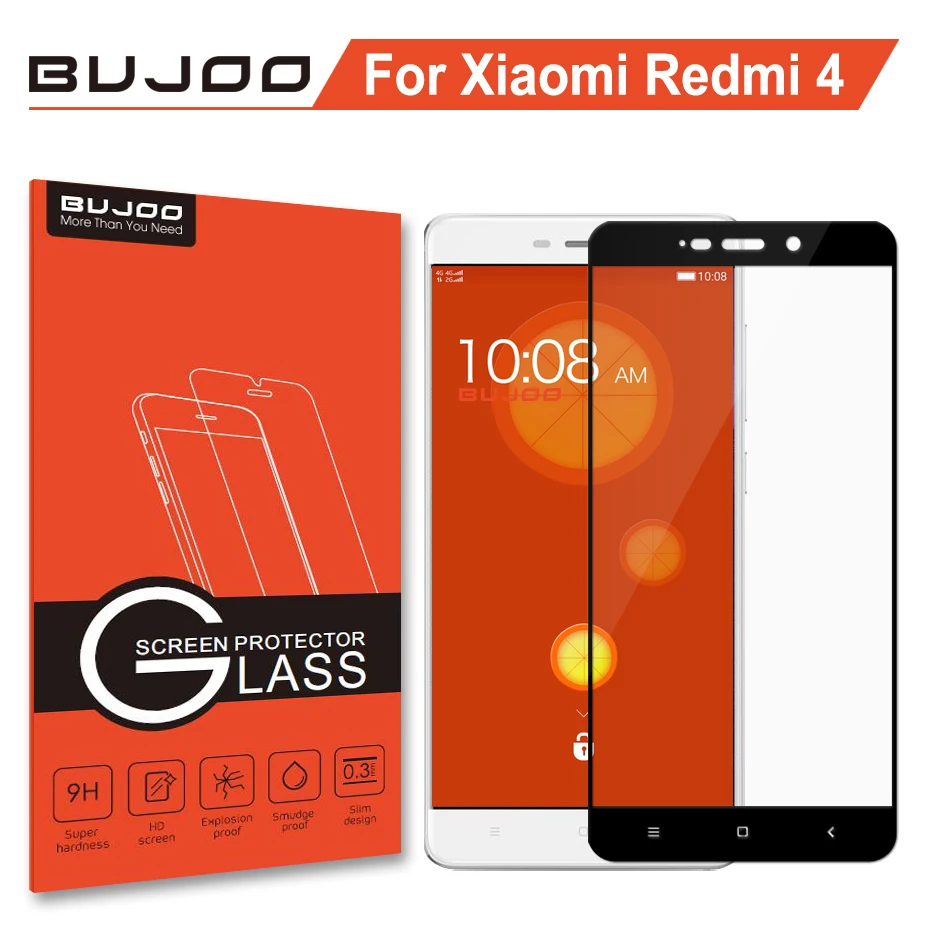 Защитное стекло BUJOO Premium закаленное 2.5D 0 3 мм 9H для Xiaomi Redmi 4 Xiomi Redmi4|Защитные стёкла и