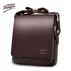 Новая Коллекция бренда кенгуру мужская сумка Винтаж кожа Сумка красивый crossbody сумка бесплатная доставка