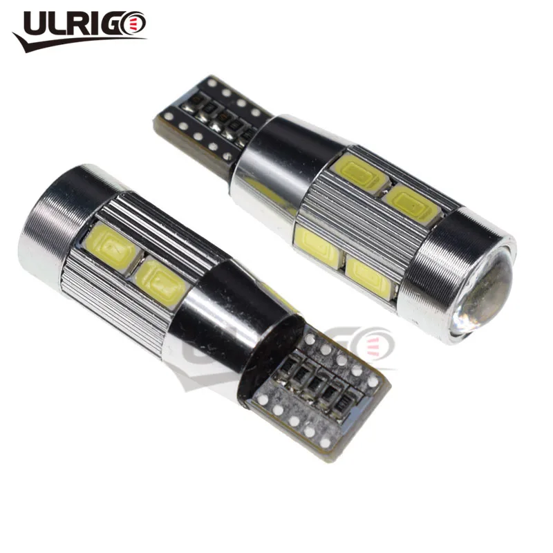 10 шт. модная одежда по индивидуальному заказу, шаровары T10 10SMD 5630 Светодиодный CANBUS без какого-либо ERREUR Автомобильный Клин лампе 192 194 168 W5W 5730 светодиодный парковка светомузыка ампулы