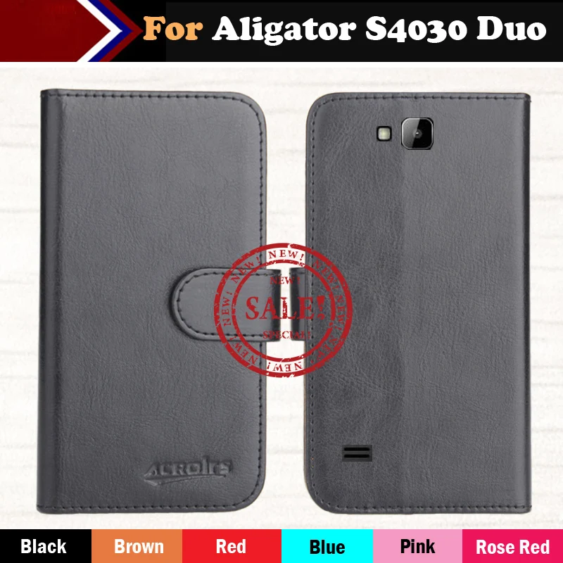 Хит! Чехол Aligator S4030 Duo 2017 Новый 6 видов цветов роскошный Ультратонкий кожаный