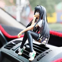 Car Ornaments Lovely Beautiful Girls Car Interior Control Home Desk Decoration Figurines & Miniatures Cartoon Girl Gift Crafts