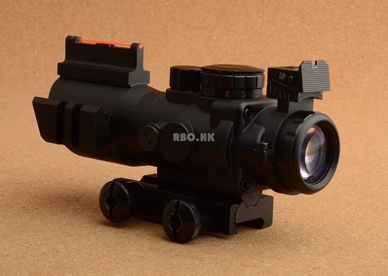 Тактическая оптическая Призма 4x32 ACOG прицел с передним и задним зрением Оптика прицел с 20 мм Пикатинни База M9392
