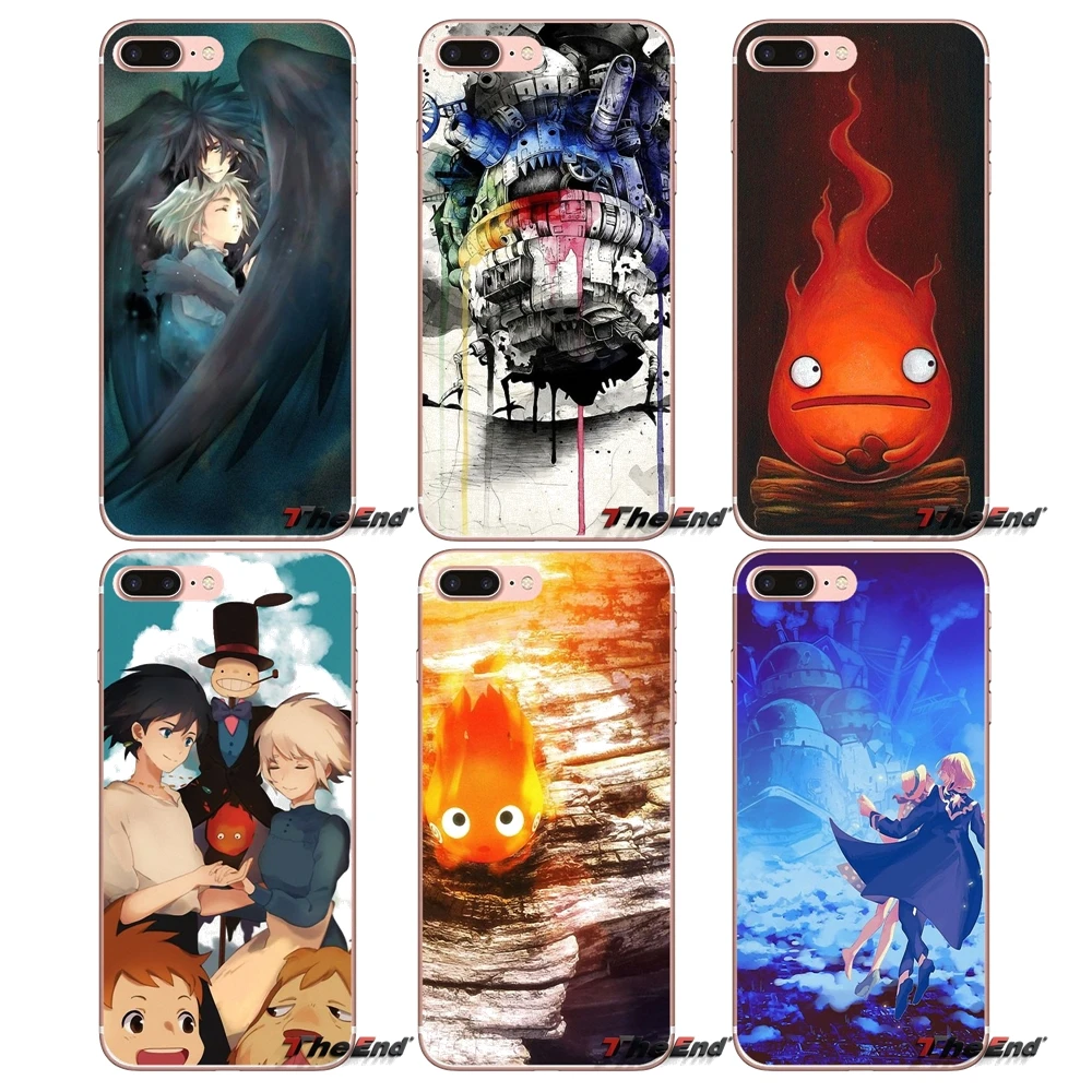 For Samsung Galaxy S2 S3 S4 S5 MINI S6 S7 edge S8 S9 Plus Note 2 3 4 5 8 Coque Fundas Cinderella howls moving castle Soft Cover | Мобильные