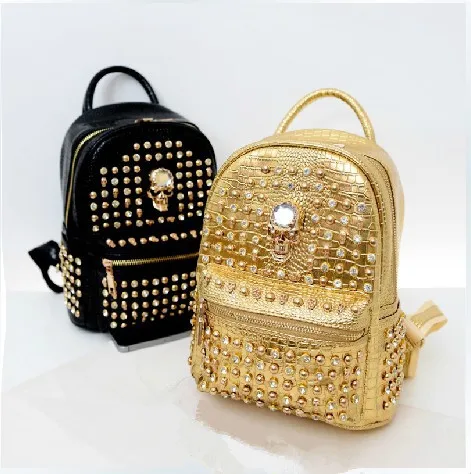 2017 Special Fashion Stylish Bags Bling Cool Crystal 2017 Special Fashion Stylish Bags Bling Cool Crystal Skull Cz Diamonds Gold Silver