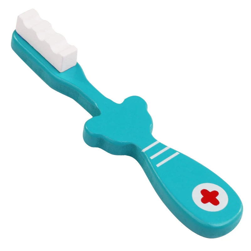 Kopen Logwood Houten speelgoed Grappige spelen Echte Leven Cosplay Doctor game speelgoed Dental Pretend Doctor accessoires Gereedschap 6 stks Set Voor kinderen