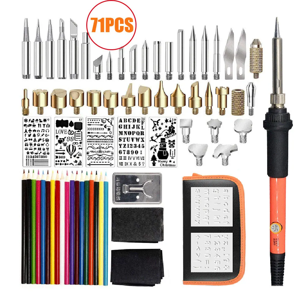 

71 Adjustable Temperature Electric Soldering Iron Kit 110V 220V 60W Soldering Iron kit With Soldering Engraving pen Welding Tool