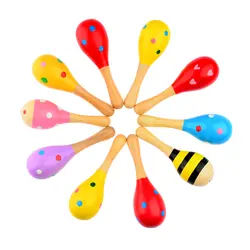 Новые детские Необычные Маленькие деревянная ручная трамбовка Grip упражнения детские игрушки Музыкальные инструменты ручной шар-цвет
