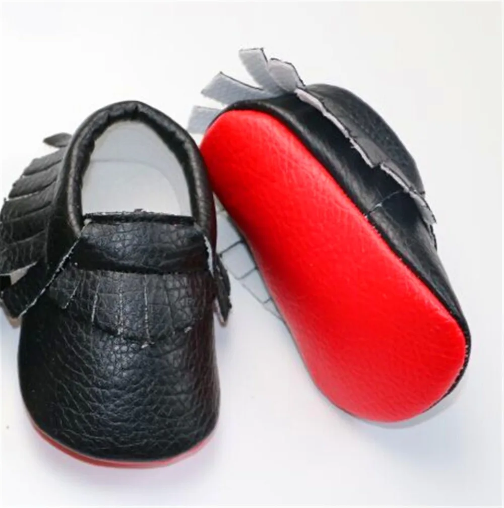 New Tassel PU Leather Yellow Bottom Soft Sole Baby Moccasins Infant