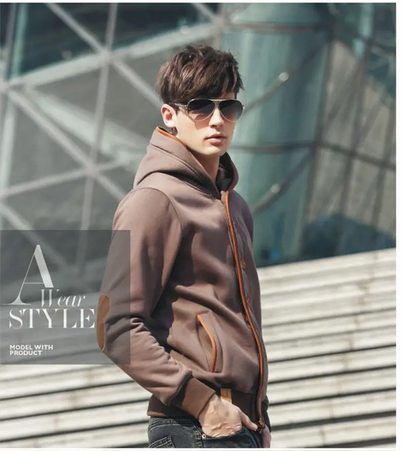 5Colors Men Sweatshirts Cardigans Autumn Spring Hoody Tops Casual Hoodies Men Male Streetwear Muls Brand Clothes M-3XL 2019 New 3