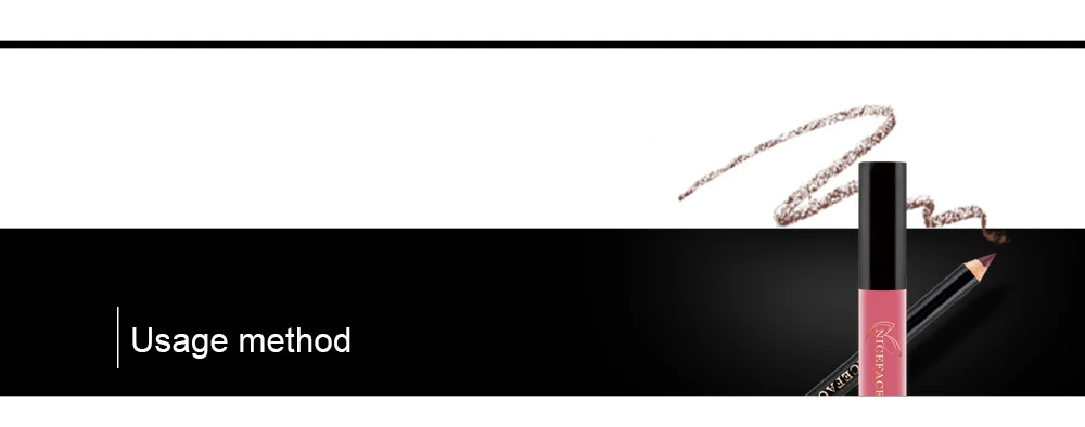 NICEFACE набор для макияжа губ, стойкая Матовая жидкая губная помада+ Бархатная подводка, карандаш, набор для макияжа, водостойкий Batom, сексуальные телесные румяна