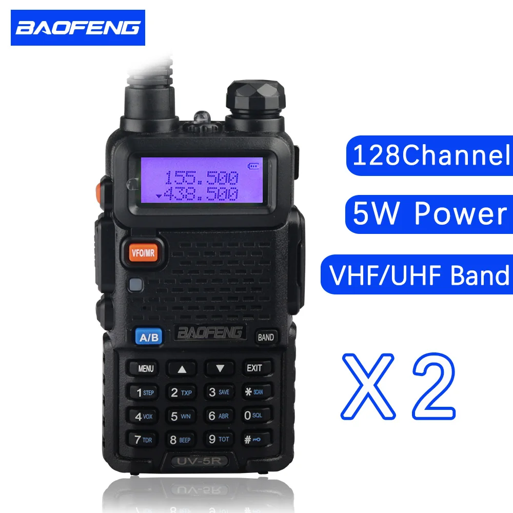 2 PCS baofeng UV 5R dual band font b walkie b font font b talkie b