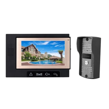 

Home Security 7-inch LCD Color Video Door Phone Intercom System Night Vision Camera Kit IR Night Vision Camera Door Bell