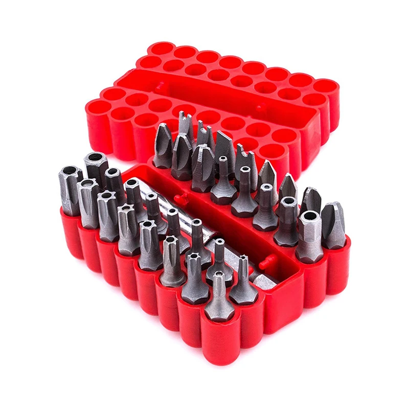 

DEKO PT008 33pcs Chrome-vanadium Steel Security Bit Set with Tamper Proof Torq Spanner Tri-Wing Torx Hex Star Screwdriver Bit