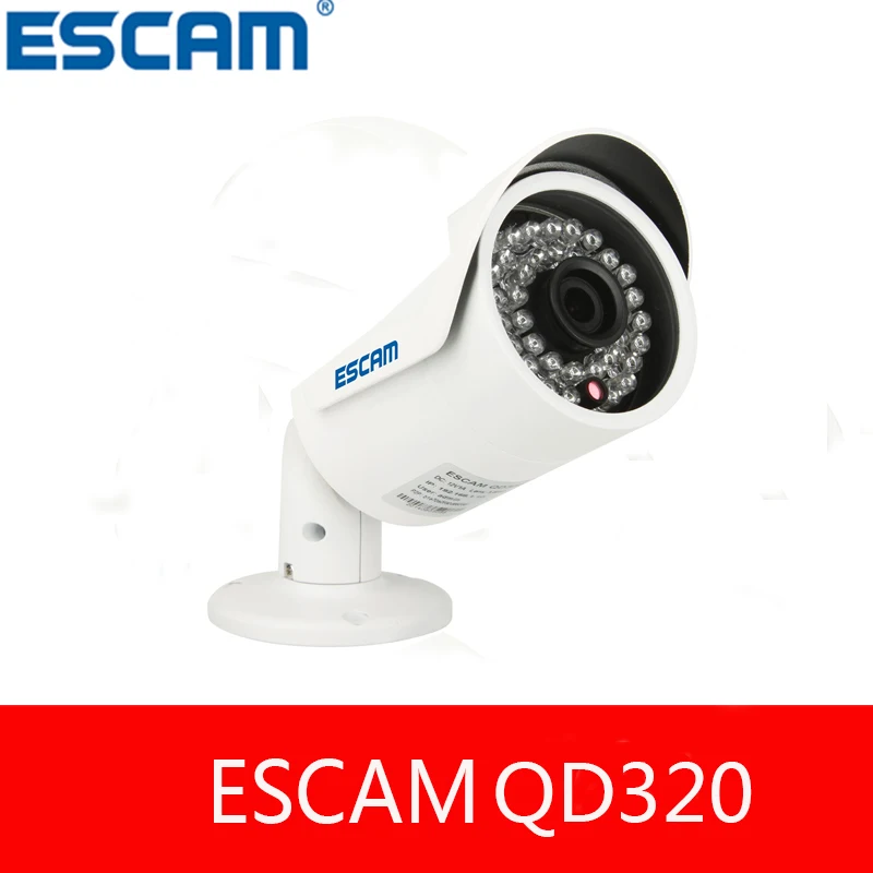 New Escam Fighter QD320 Mini IP Camera 1.0 MP HD 720P Onvif P2P IR Outdoor Surveillance Night Vision Infrared Security Camera New Escam Fighter QD320 Mini IP Camera 1.0 MP HD 720P Onvif P2P IR Outdoor Surveillance Night Vision Infrared Security Camera