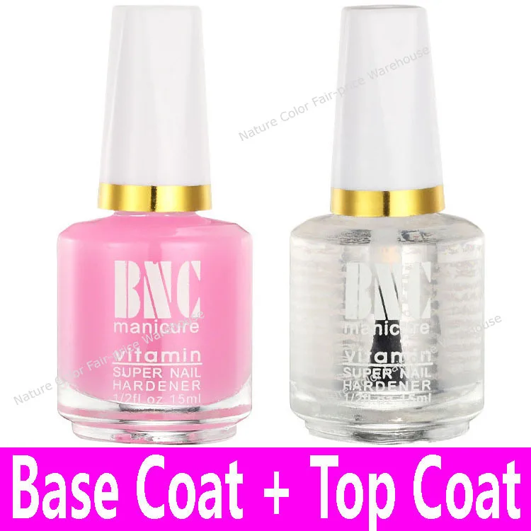 2pcs 1set Top Coat + Base Coat for Nail Polishes 2x 15ml Primer