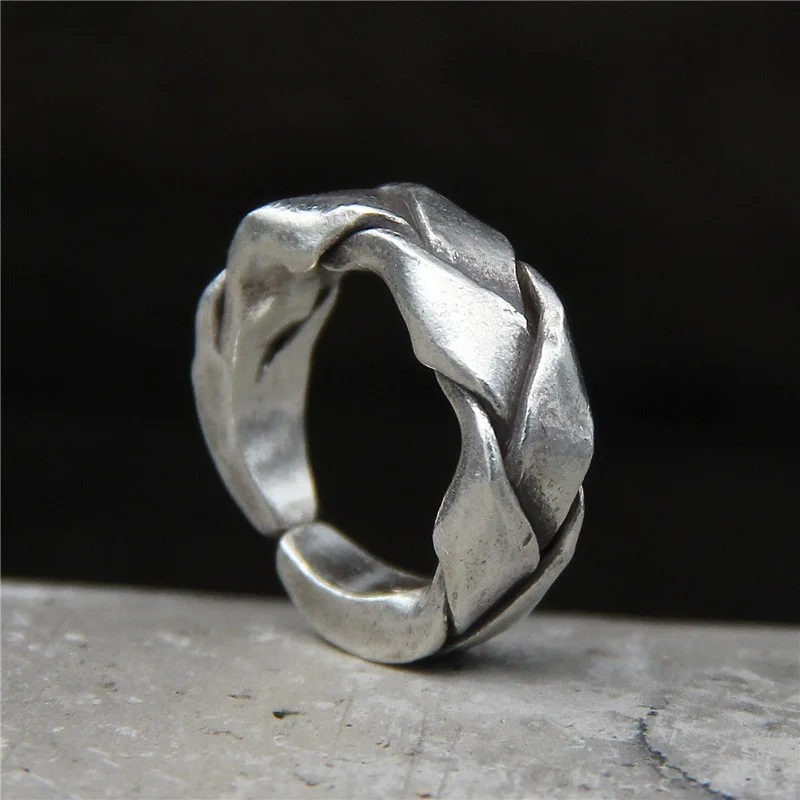 Серебряное ювелирное изделие ручной работы из серебра Таиланда властное кольцо