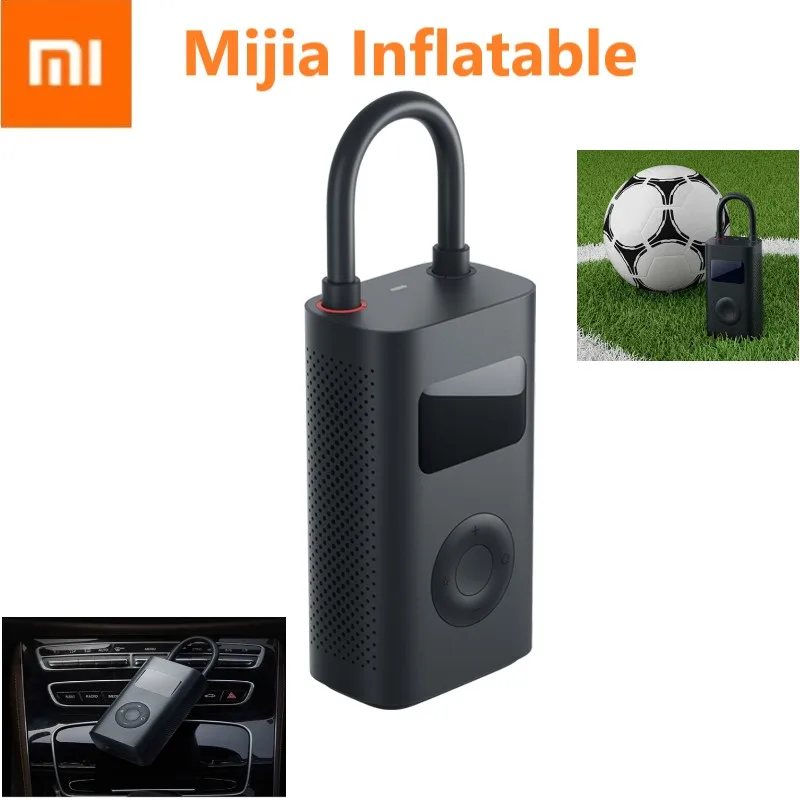 

Xiaomi Electric Air Pump Mijia Rechargeable inflator 150PSI Smart Digital Tire Pressure Detection for Football Car Bike Pump