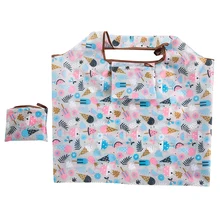 Складная Удобная многоразовая сумка для покупок сумка переработанная водонепроницаемая сумка для хранения образец дорожная сумка