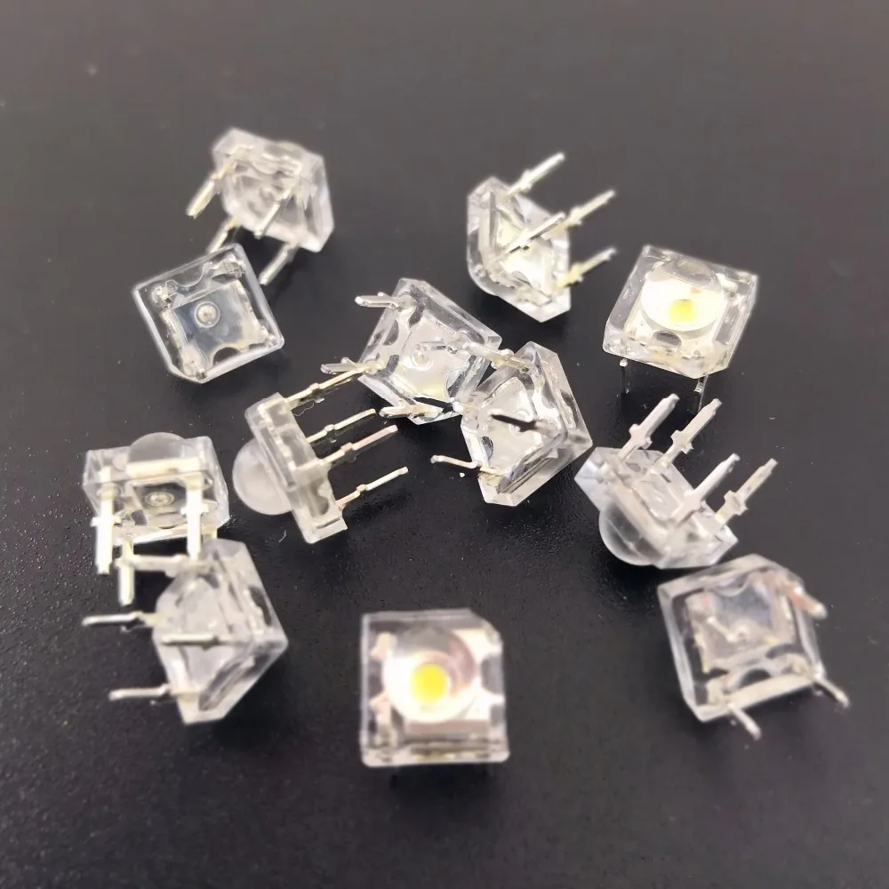 Светодиод Piranha F5 5 мм 50 шт. белый красный оранжевый RGB розовый синий зеленый желтый