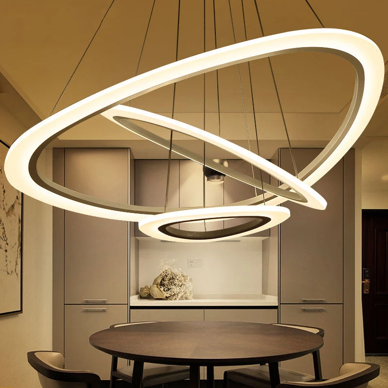 

LED Pendant Lights For Living Room Kitchen AC110~260V Dimming Lamp Home Decoration Lighting Lampara de techo para sala de estar