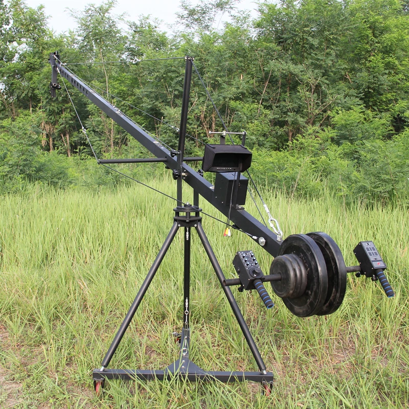 US $660.00 Professional DV Camera Crane Jib 3m 6m 19 Ft Square For Video Camera Filming With 2 Axis Motorized Head