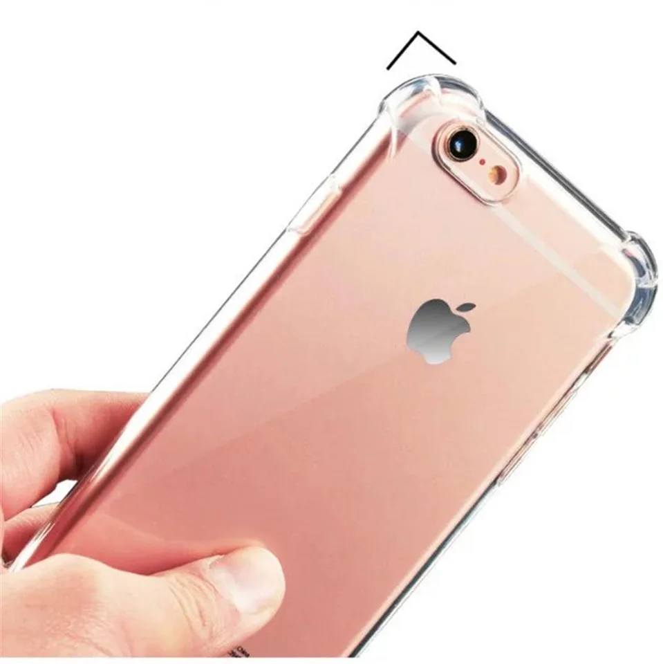 Супер Ударопрочный 3D чехол для iphone 6 6s 7 8 Plus силиконовый мягкий полный защитный Apple