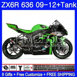 + Майка Зеленый Черный для KAWASAKI NINJA ZX636 ZX-6R ZX6R 09 10 11 12 15TK. 3 ZX 636 600CC ZX-636 ZX 6R 2009 2010 2011 2012 обтекателя