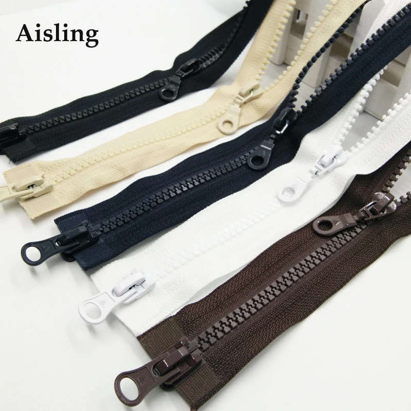 Aisling High Quality Length 90cm Double Zipper Coats Zipper Resin