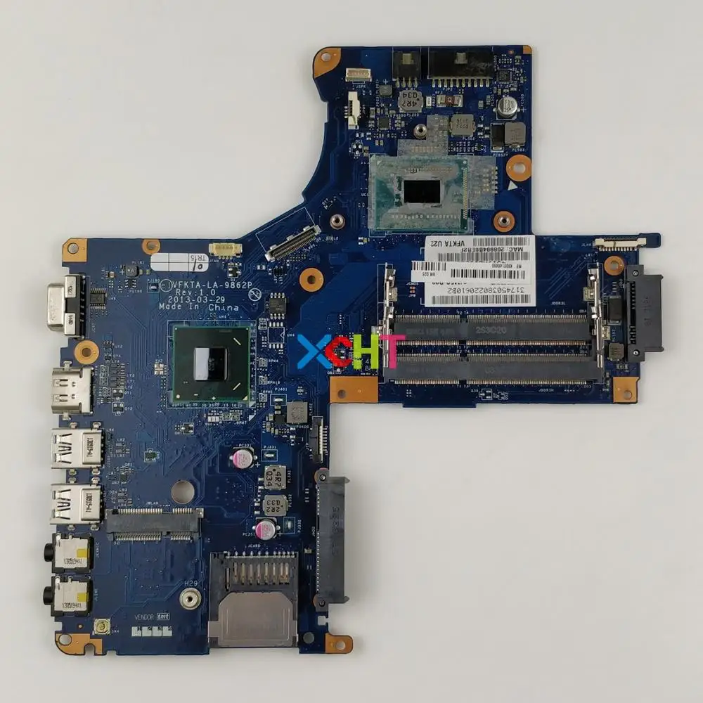 

K000146490 w 1037U CPU HM70 VFKTA LA-9862P for Toshiba L40-A Series Laptop PC NoteBook Motherboard Mainboard