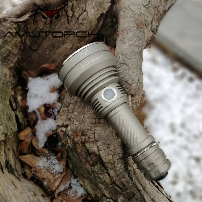 Amutorch новейший TC500 2200LM мощный яркий портативный светодиодный фонарик с переключателем 1*21700 батарея тактический фонарь