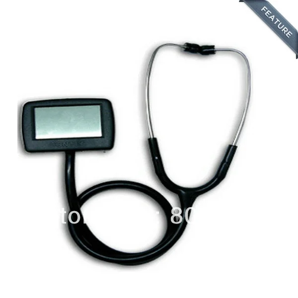 

Fast Shipping and Drop Shipping Multi-function Visual Stethoscope+ free SPO2 Probe ECG Wave Electronic Stethoscope