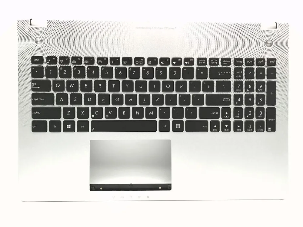 США клавиатура с подсветкой с серебряной Упор для рук Asus N56 N56V N56VV N56VB N56VZ N56VJ N56VM Топ чехол верхний чехол