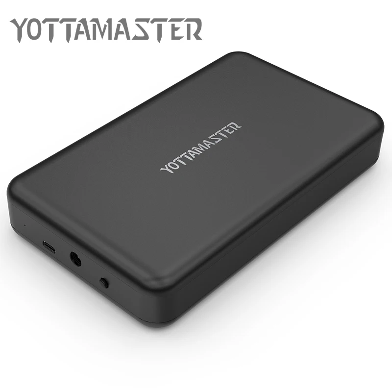 

Yottamaster HDD Enclosure 3.5" Tool Free Hard Drive Case caddy Type-C 5Gbps to SATA Support UASP 8TB for 2.5/3.5 inch HDD/SSD