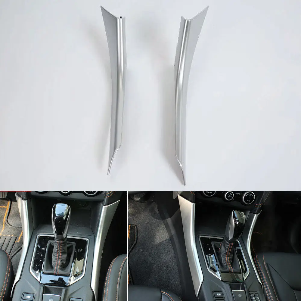 

Fit For Subaru XV 2018 2Pcs Car interior ABS Chrome Gear Shift Panel Side Trim Cover Moulding Decorative Car Styling Accessories