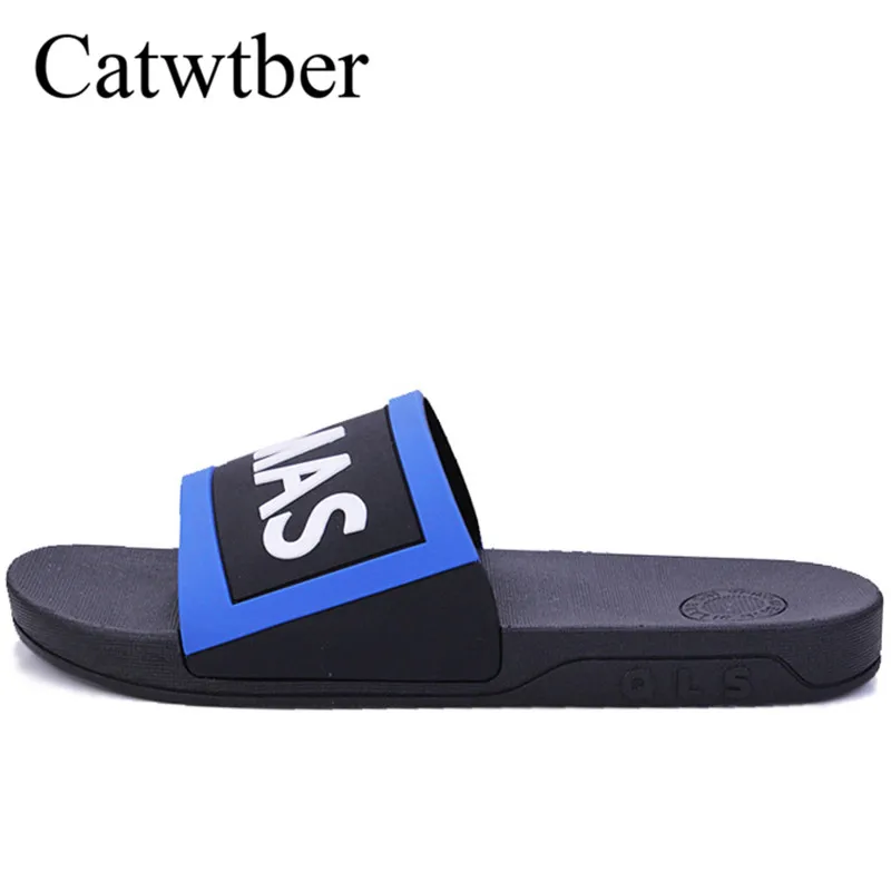 

Catwtber Brand Slippers Men Unisex Bathroom Shower Slippers Indoor Home Slippers Beach Flip Flops Summer Flats Shoes Footwear