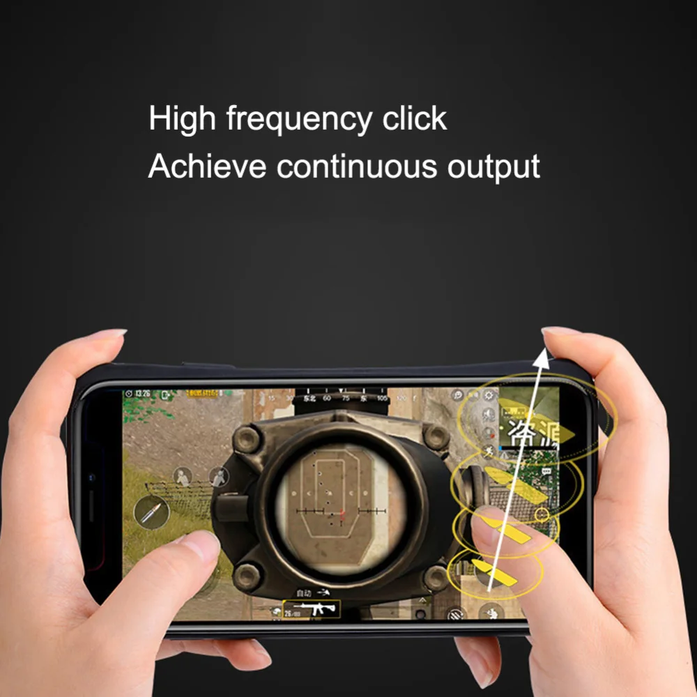 Pubg Game Gamepad Trigger Controller Mobile Case for IPhone X XS 7 8 6 6S Plus Phone Gaming Free Fi