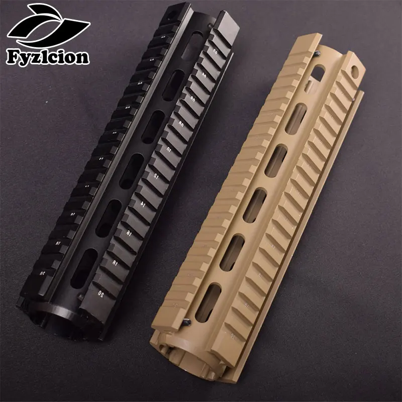

Hunting AR15 M16 Gun Accessory 9inch Free Float Handguards 2 Piece Drop-In Quad Rail for Airsoft Rifle Scope Mount