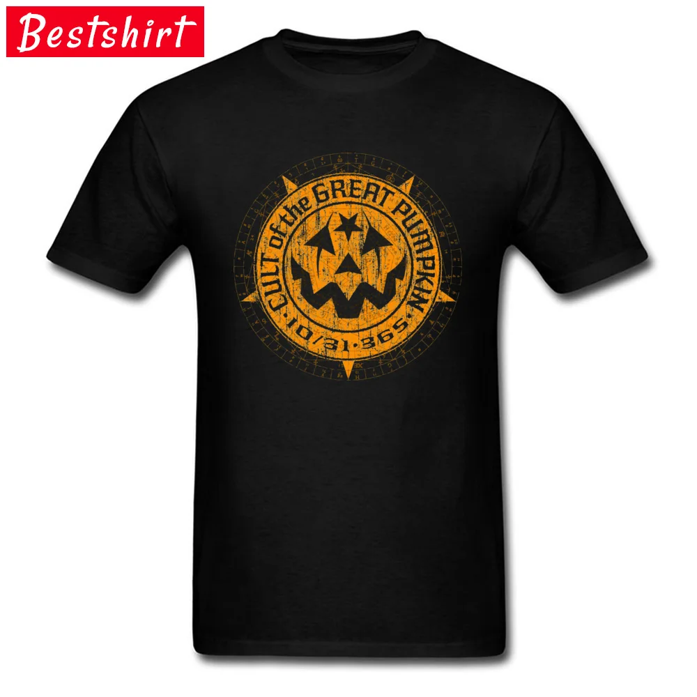Casual Normal Short Sleeve Tops T Shirt Summer/Autumn Crew Neck 100% Cotton Boy T-Shirt Normal Tee-Shirts 2018 Cult of the Great Pumpkin Alchemy Logo 15715 black