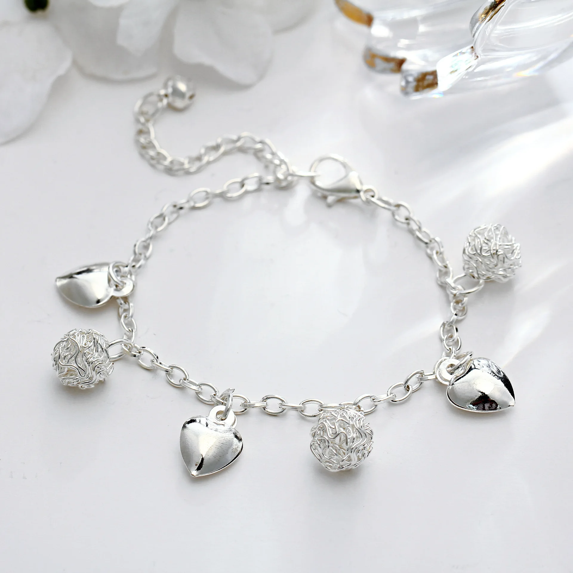 

Women Foot Jewelry Anklet Gold Color Love Heart Design Bracelet For Women Feet Accessories Girls Summer Fashion Jewelry