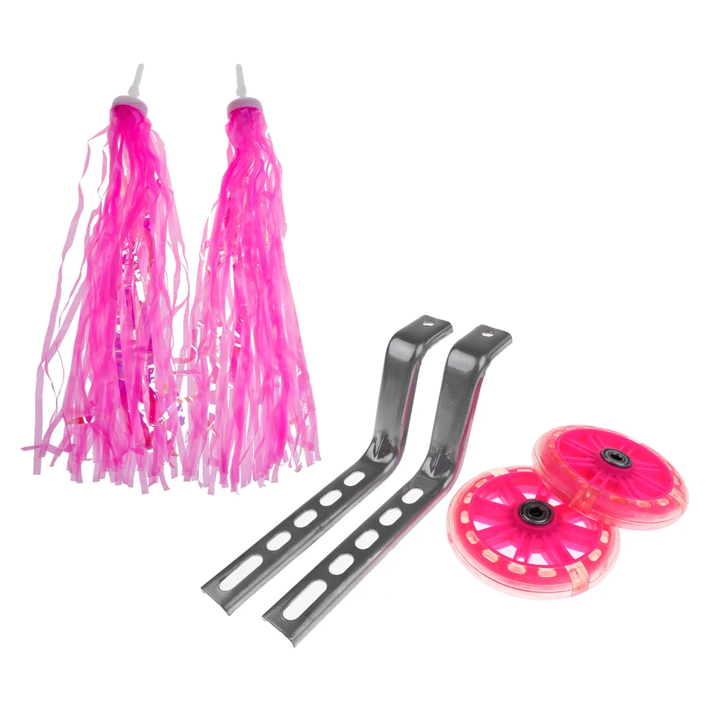 Bicycle Streamers Kids Girls Tricycle Scooter Handlebar Grips Tassels with Bike Training Wheelsels Bicycle Accessories