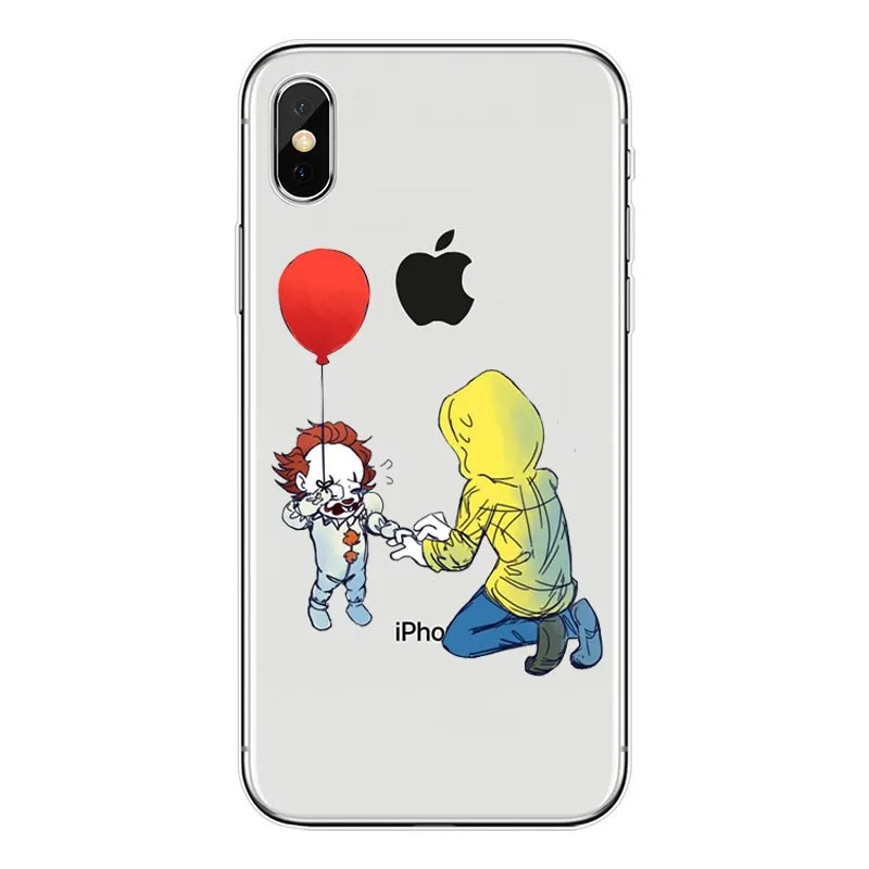 Мягкий чехол для телефона Pennywise Float It Cartoon Comic iPhone 8 7Plus 6SPlus SE X милый мультяшный