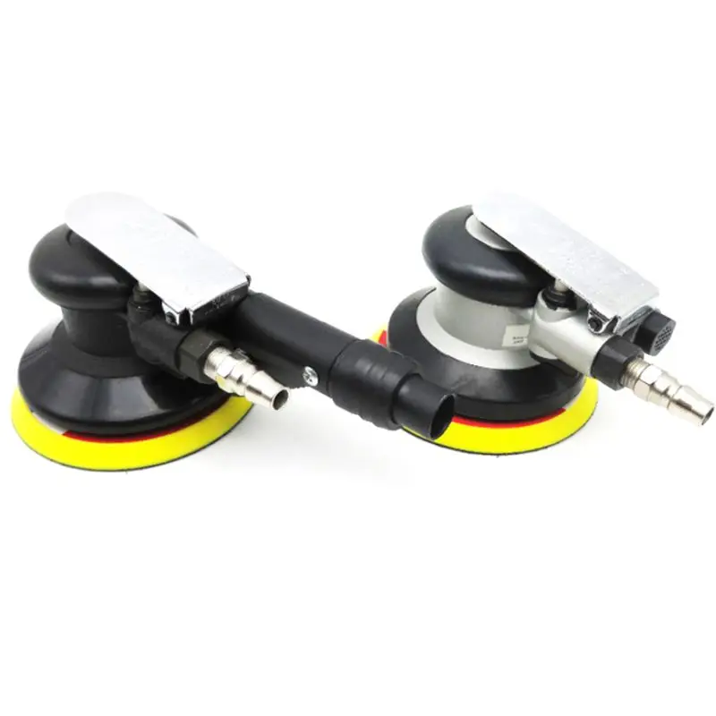 

5 Inch Round Air Palm Random Orbital Sander Pneumatic Polisher Hand Sanding Tool Machine Electric Woodworking Grinder Polisher