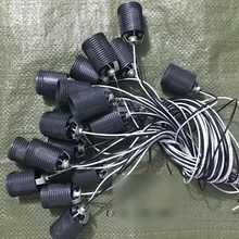 10 шт./лот(длина провода: 30 см) E27 труба Поворотная пластиковая лампа база полный держатель лампы с резьбой