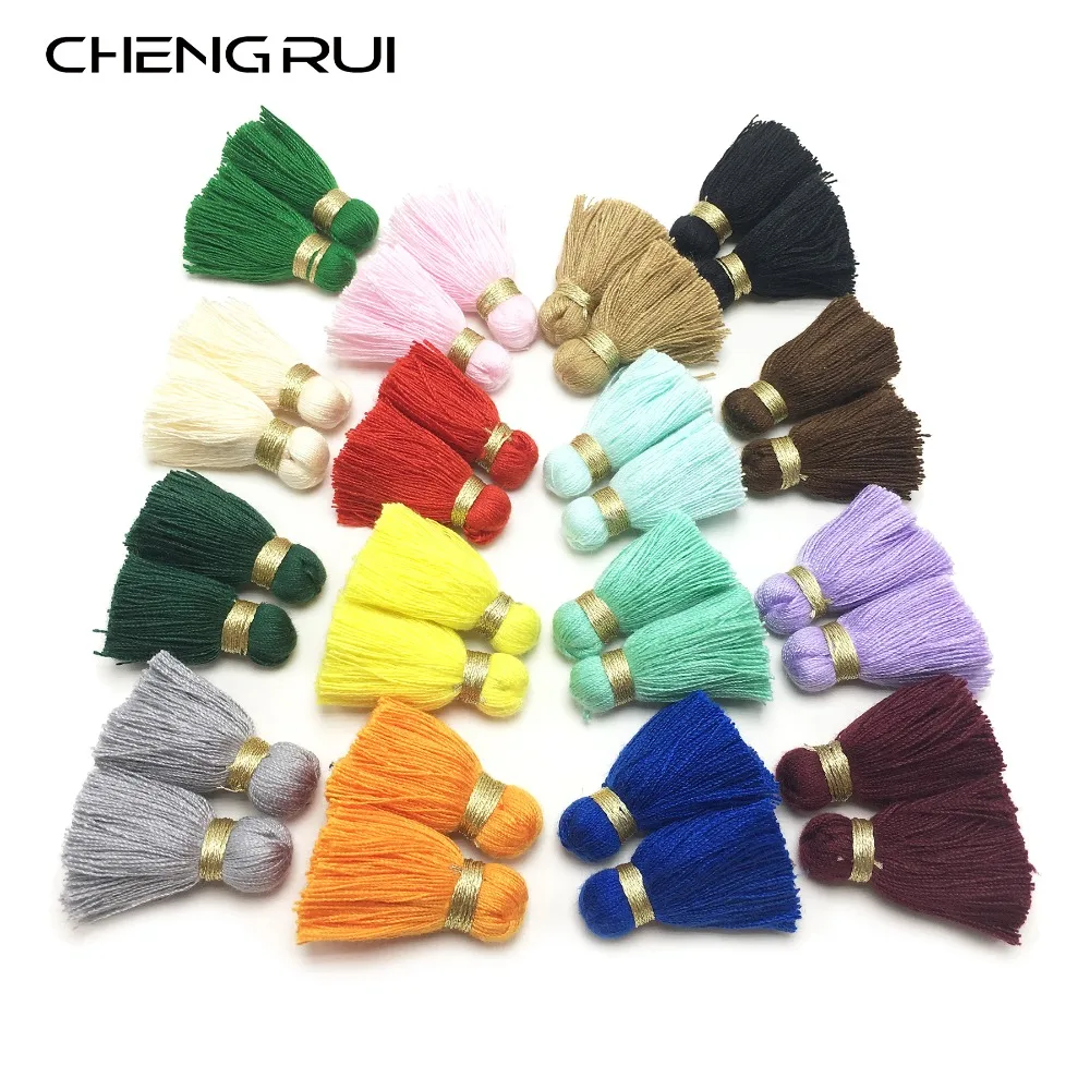 cheap CHENGRUI L29,4cm,tassel,fringe,cotton tassels,diy accessories,fringe trim,shadow curtains,tassel fringe for curtains,4pcs bag